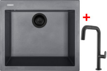 Sinks CUBE 560 BL Nanogrey + EVA P ...